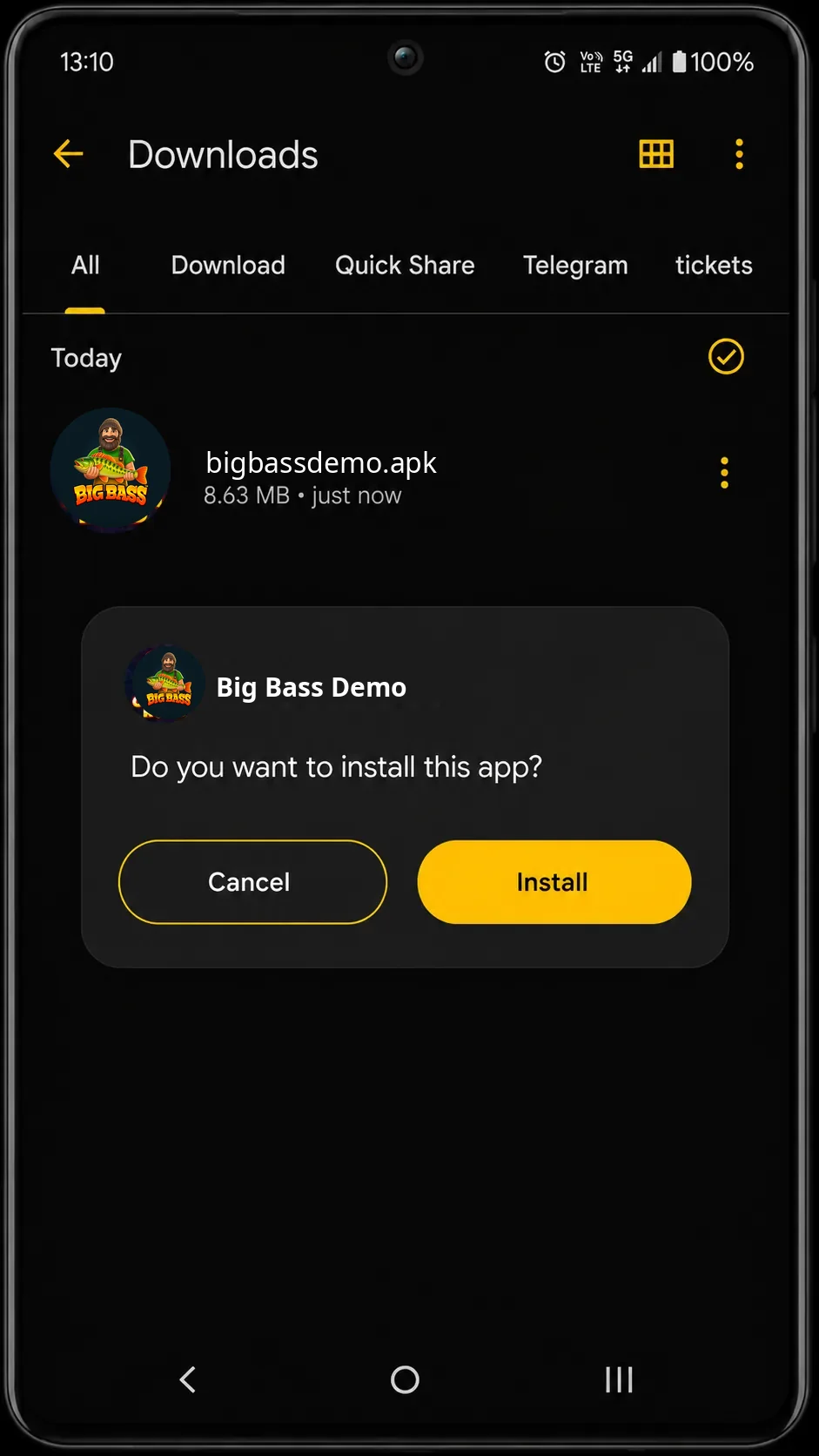 Android-Einstellungen für unbekannte App-Installationen (Illustration)