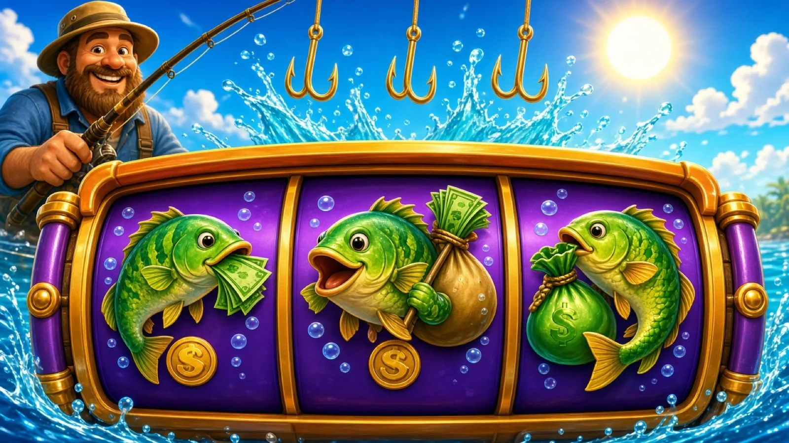 Wie man Big Bass spielt — Walzen, Scatter und Fischer sammeln