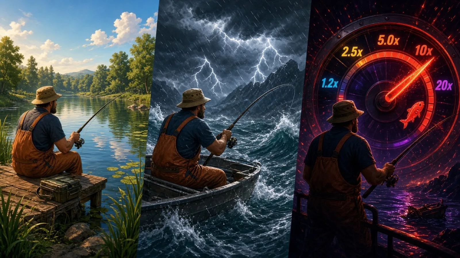 Big Bass Volatilitätsvergleich über Serien-Titel